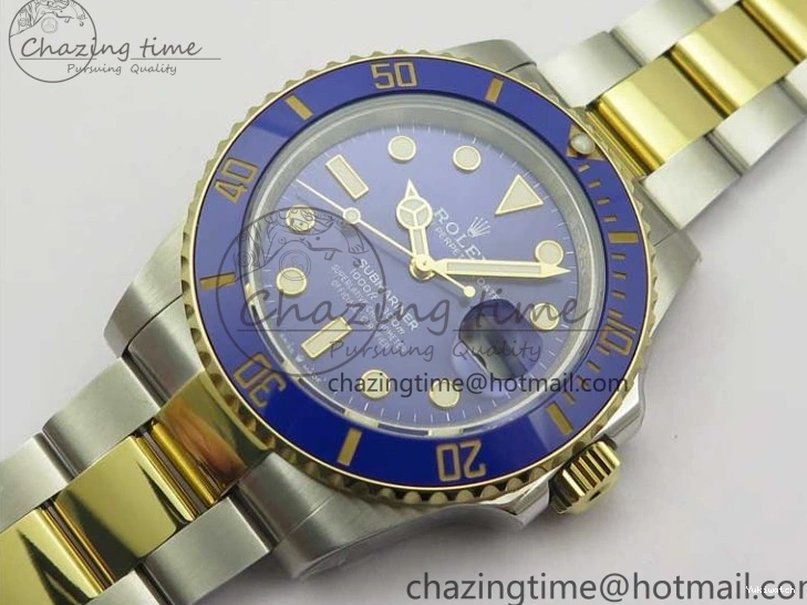 YG SS Maker LB Dial 126613 41mm Blue SS Bracelet Edition YG Best BP on Submariner 0108